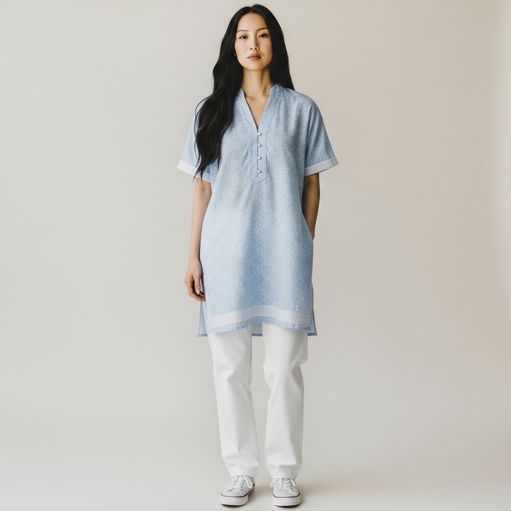 Vintage I. Magnin Knee Length Kaftan